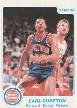 Earl Cureton #12 Basketball Cards 1986 Star