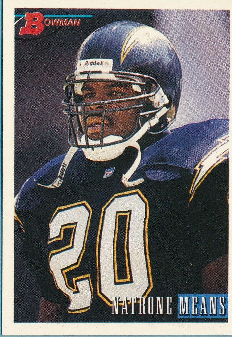 Natrone Means #162 Football Cards 1993 Bowman