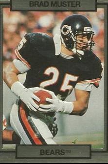 Brad Muster #28 Football Cards 1990 Action Packed