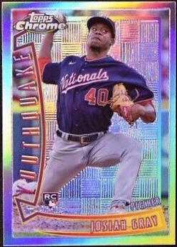 Josiah Gray #YQ-15 Baseball Cards 2022 Topps Chrome Youthquake