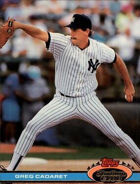 Greg Cadaret #536 Baseball Cards 1991 Stadium Club
