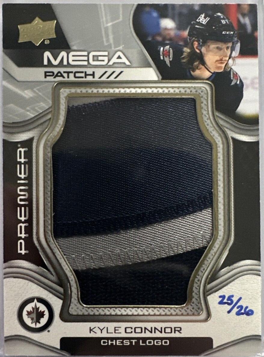 Kyle Connor #PMP-KC 2022 Upper Deck Premier Mega Patch Hockey