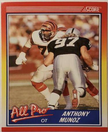 Anthony Munoz #587 Football Cards 1990 Panini Score