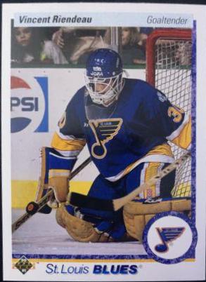 Vincent Riendeau #152 Hockey Cards 1990 Upper Deck