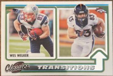 Wes Welker #T-14 Football Cards 2022 Panini Classics Transitions