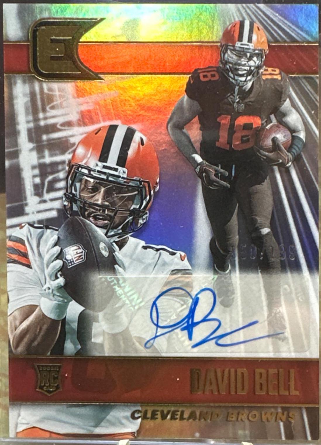David Bell #ESS-DAB Football Cards 2022 Panini Chronicles Essentials Autographs