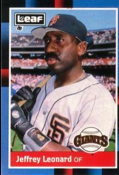 Jeffery Leonard #118 Baseball Cards 1988 Leaf