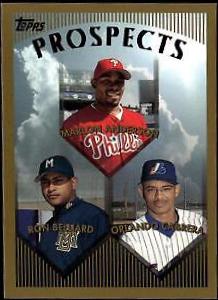 Marlon Anderson, Ron Belliard, Orlando Cabrera #427 Baseball Cards 1999 Topps