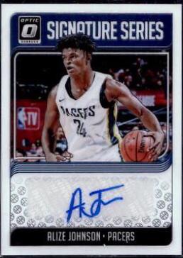 Alize Johnson #AJN Basketball Cards 2018 Panini Donruss Optic Signature Series