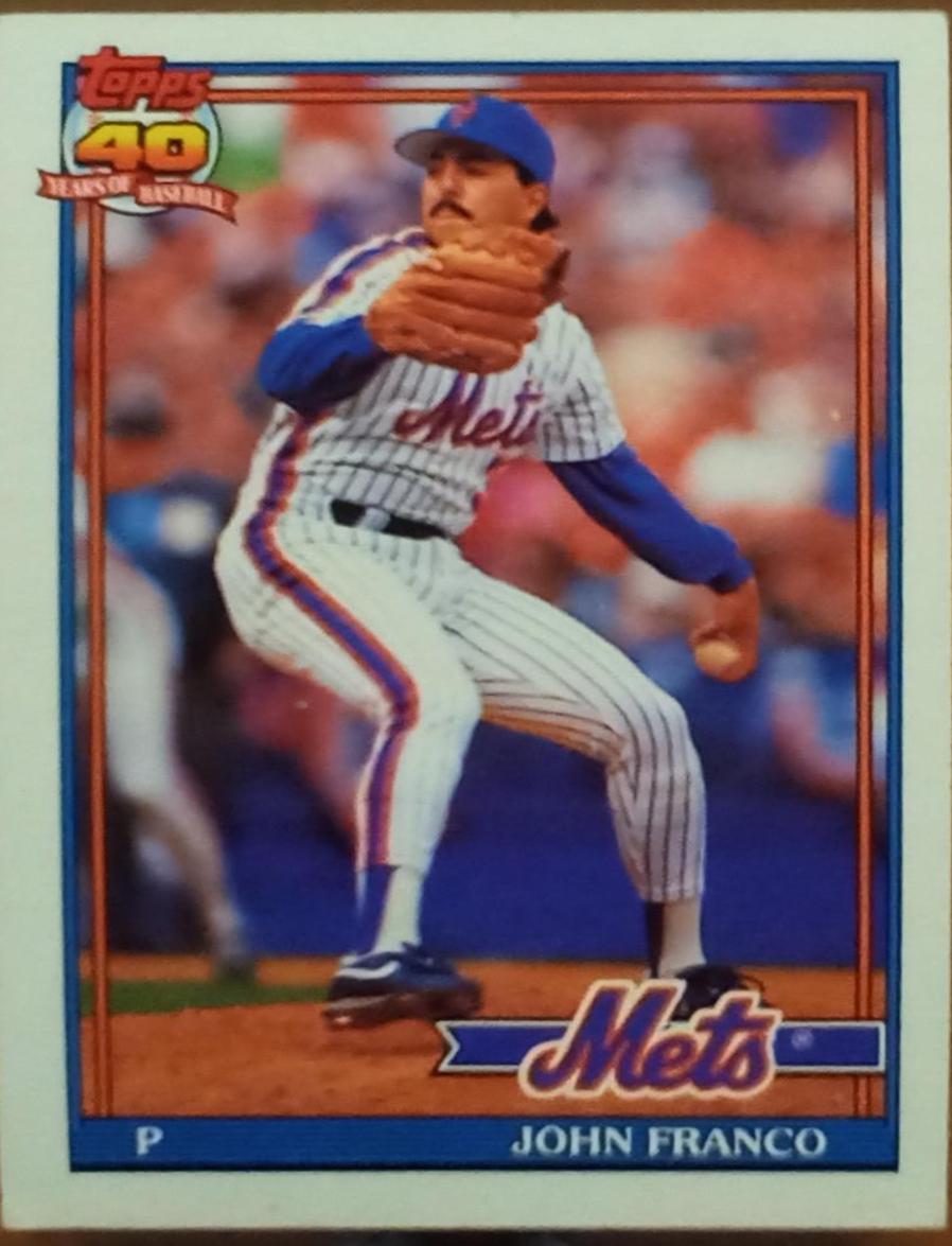 John Franco #510 Baseball Cards 1991 Topps