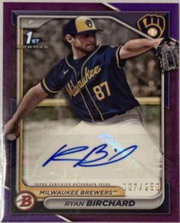 Ryan Birchard #PPRA-RB Baseball Cards 2024 Bowman Prospect Autograph
