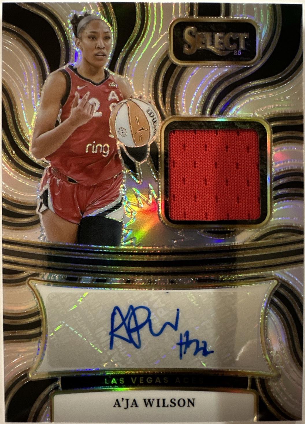 A'ja Wilson #7 2025 Panini Select WNBA Signatures