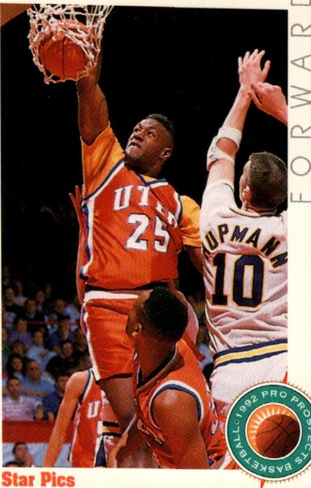Marlon Maxey #9 Basketball Cards 1992 Star Pics