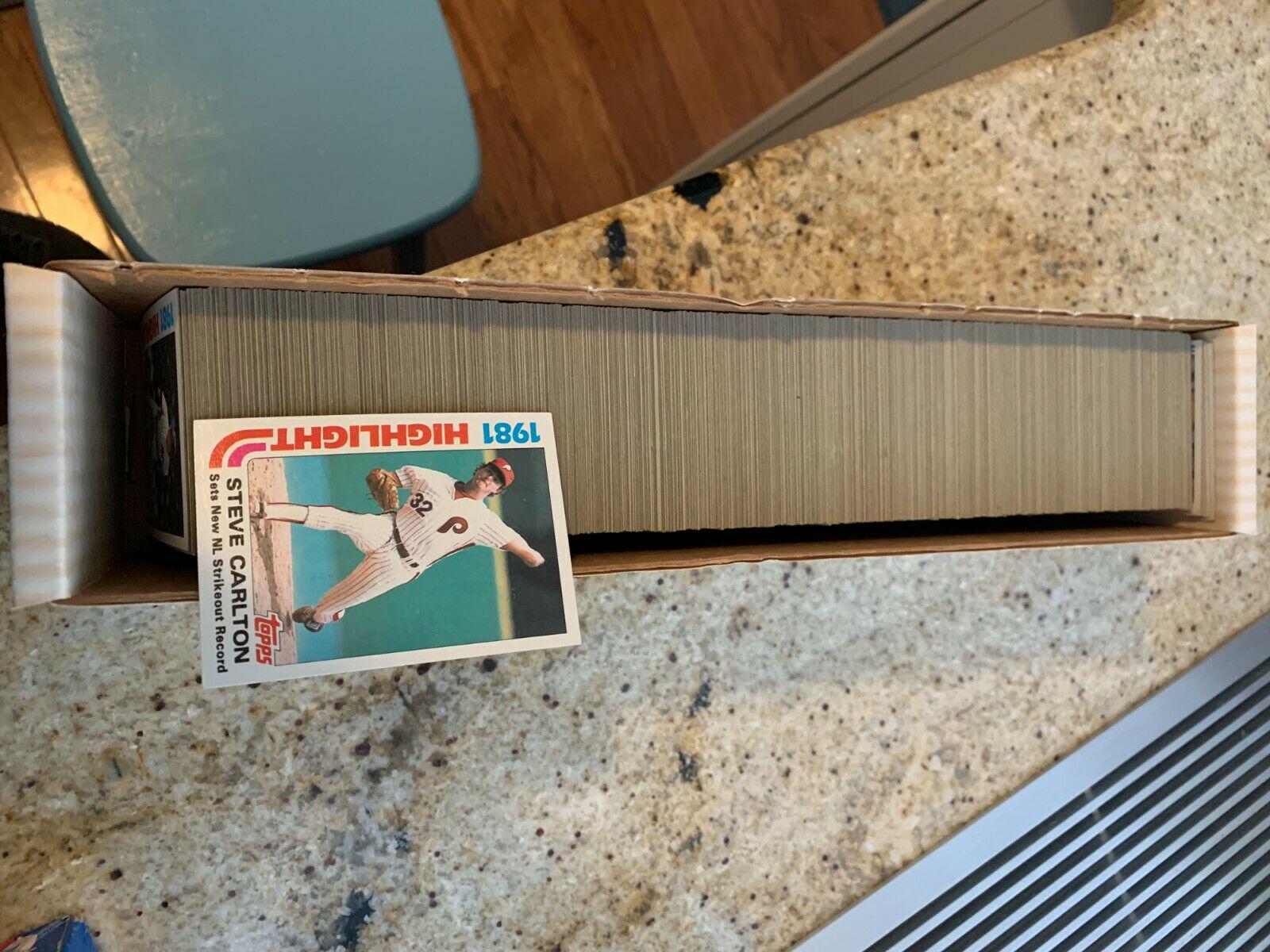 Complete Set Baseball Cards 1982 Topps