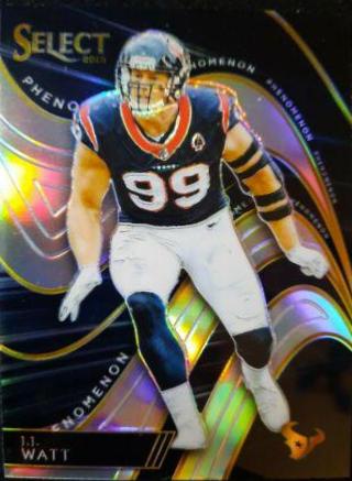 J.J. Watt #PH-11 Football Cards 2018 Panini Select Phenomenon