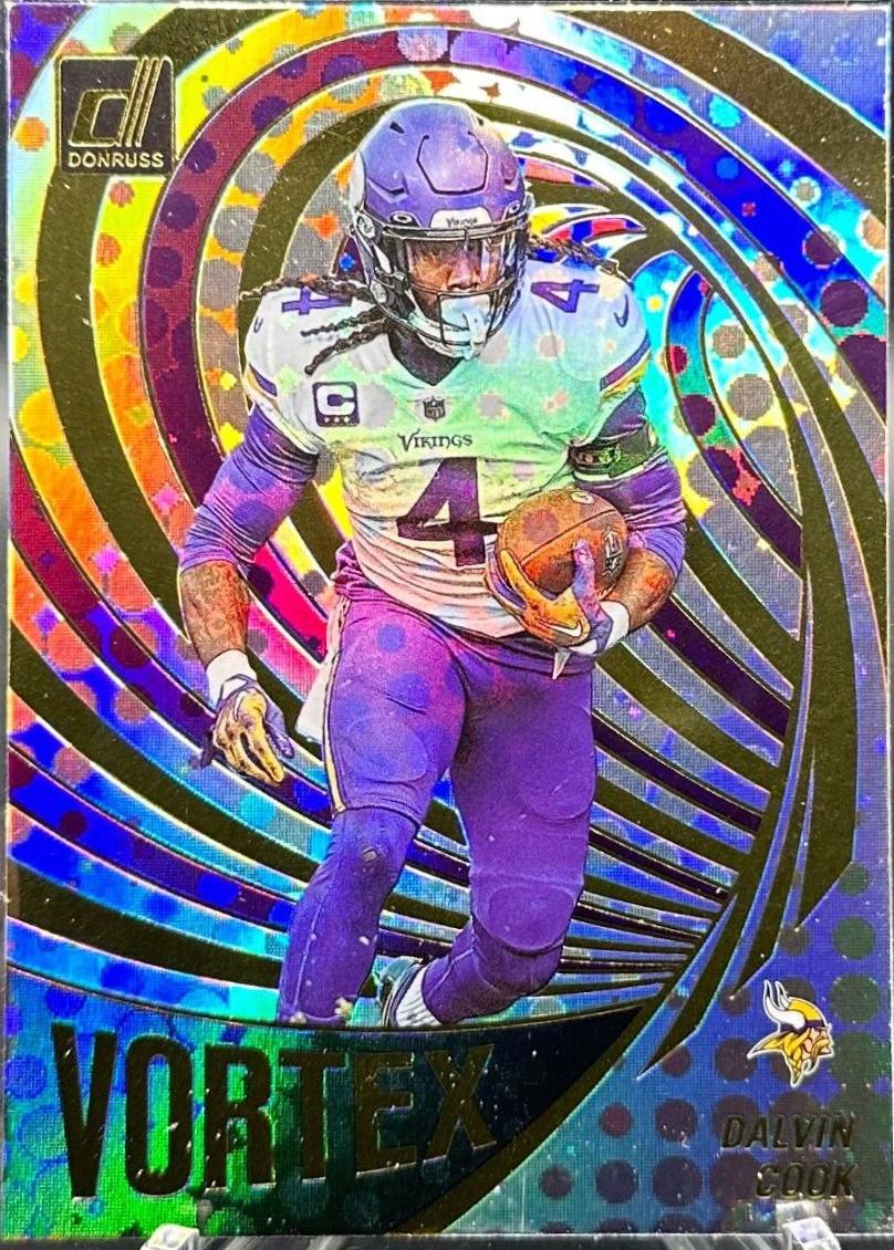 Dalvin Cook #VOR-14 Football Cards 2023 Panini Donruss Vortex