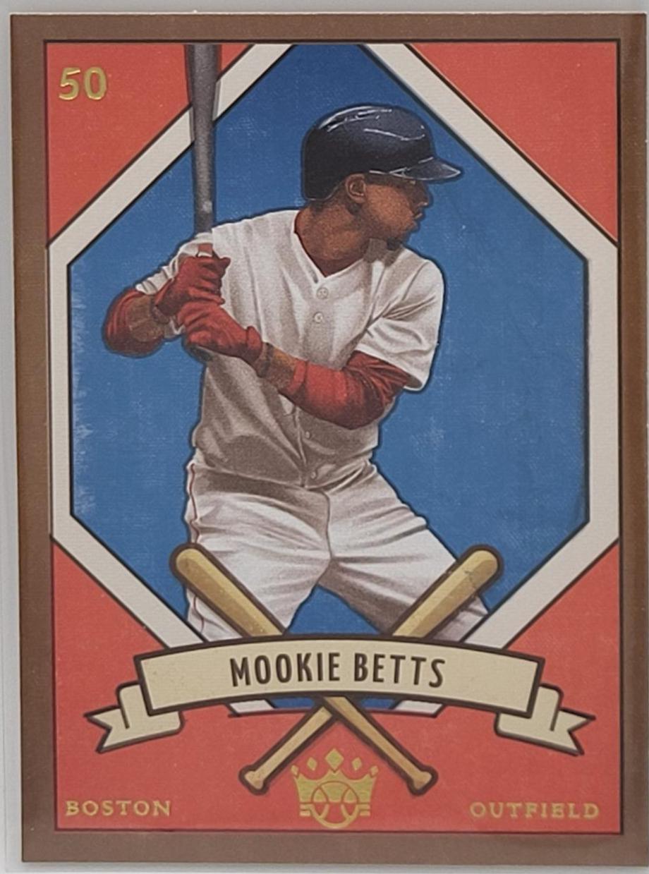 Mookie Betts #205-20 Baseball Cards 2019 Panini Diamond Kings DK 205