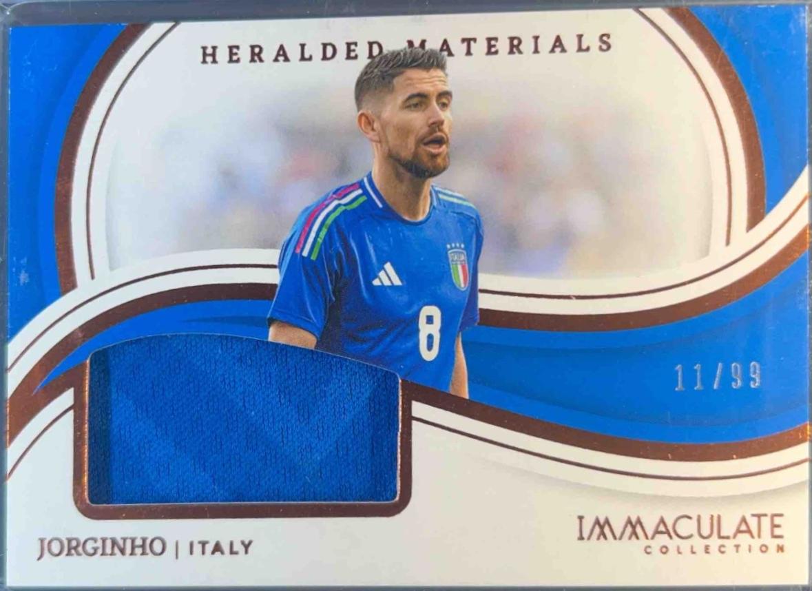 Jorginho #9 Soccer Cards 2023 Panini Immaculate Heralded Materials