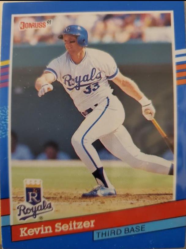 Kevin Seitzer #73 Baseball Cards 1991 Donruss