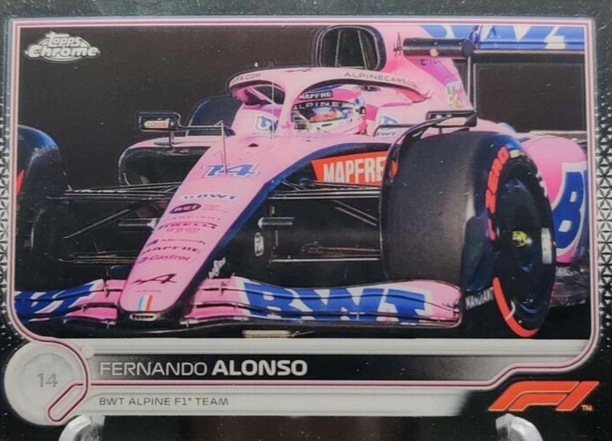 Fernando Alonso #15 Racing Cards 2022 Topps Chrome Formula 1
