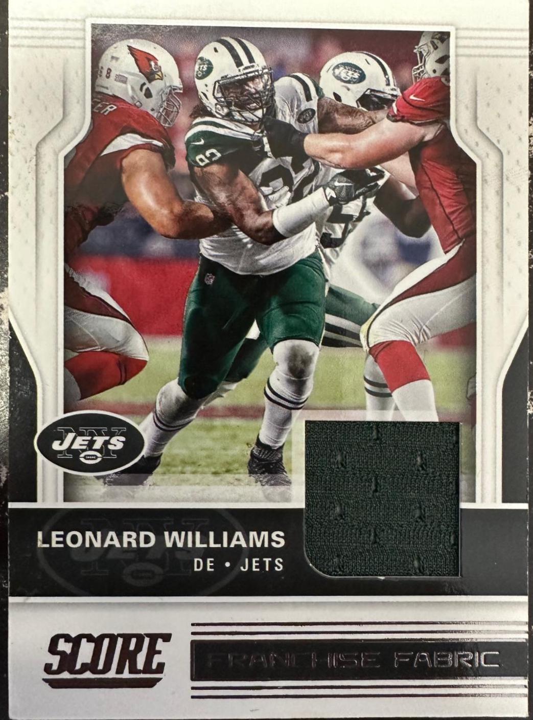 Leonard Willaims #30 Football Cards 2017 Panini Score Franchise Fabrics