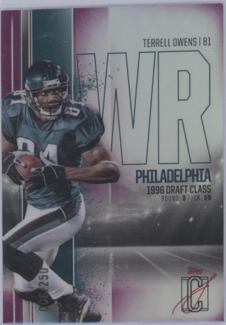 Terrell Owens #BCV-42 Football Cards 2024 Topps Signature Class Veteran Chrome Variation