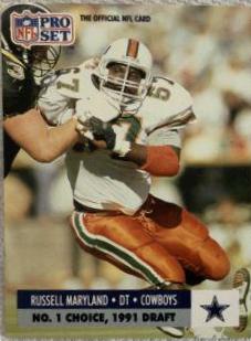 Russell Maryland #694 Football Cards 1991 Pro Set