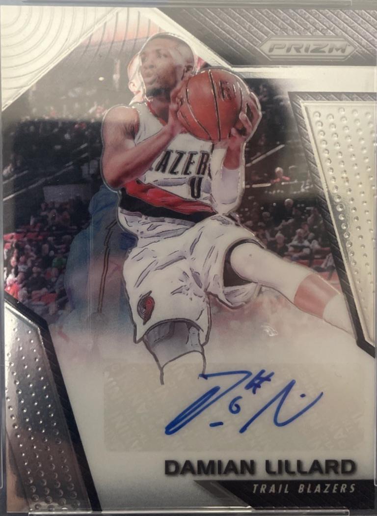 Damian Lillard #SG-DL Basketball Cards 2017 Panini Prizm Signature