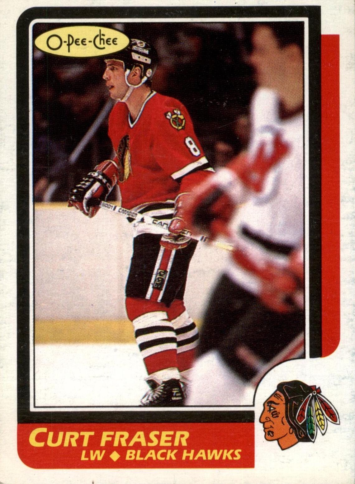 Curt Fraser #31 Hockey Cards 1986 O-Pee-Chee