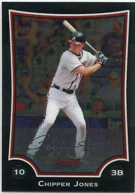Chipper Jones #9 Baseball Cards 2009 Bowman Chrome