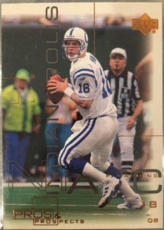 Peyton Manning #34 Football Cards 2000 Upper Deck Pros & Prospects