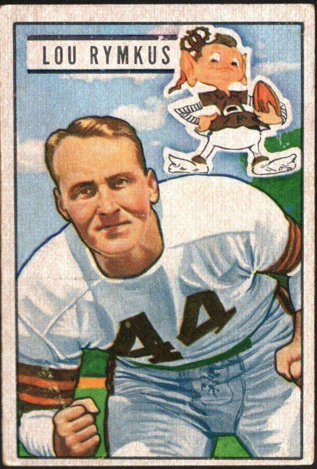 Lou Rymkus #38 Football Cards 1951 Bowman