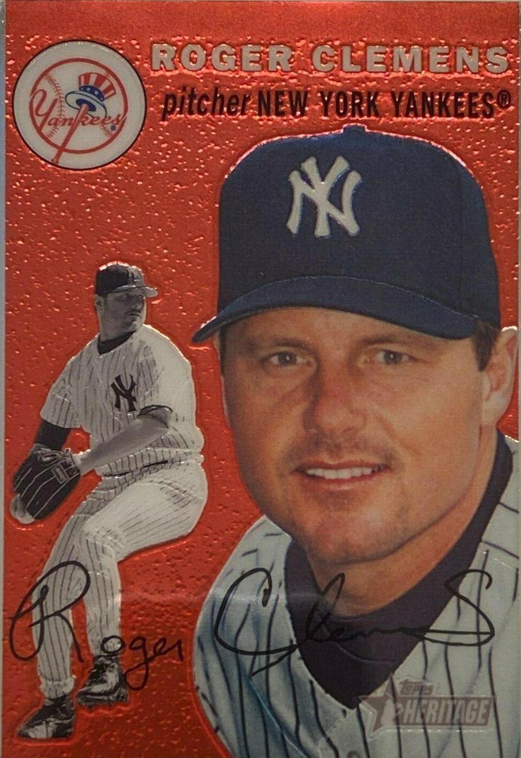Roger Clemens #THC17 Baseball Cards 2003 Topps Heritage Chrome