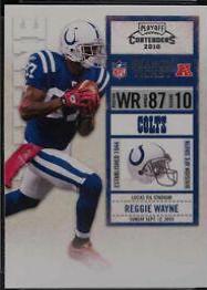 Reggie Wayne #42 Football Cards 2010 Playoff Contenders