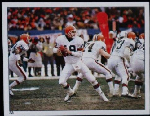 Cleveland Browns Action #33 Football Cards 1988 Panini Sticker