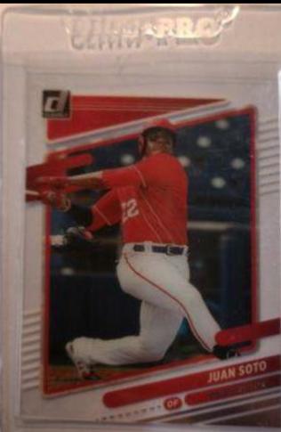 Juan Soto #5 Baseball Cards 2021 Panini Chronicles Clearly Donruss
