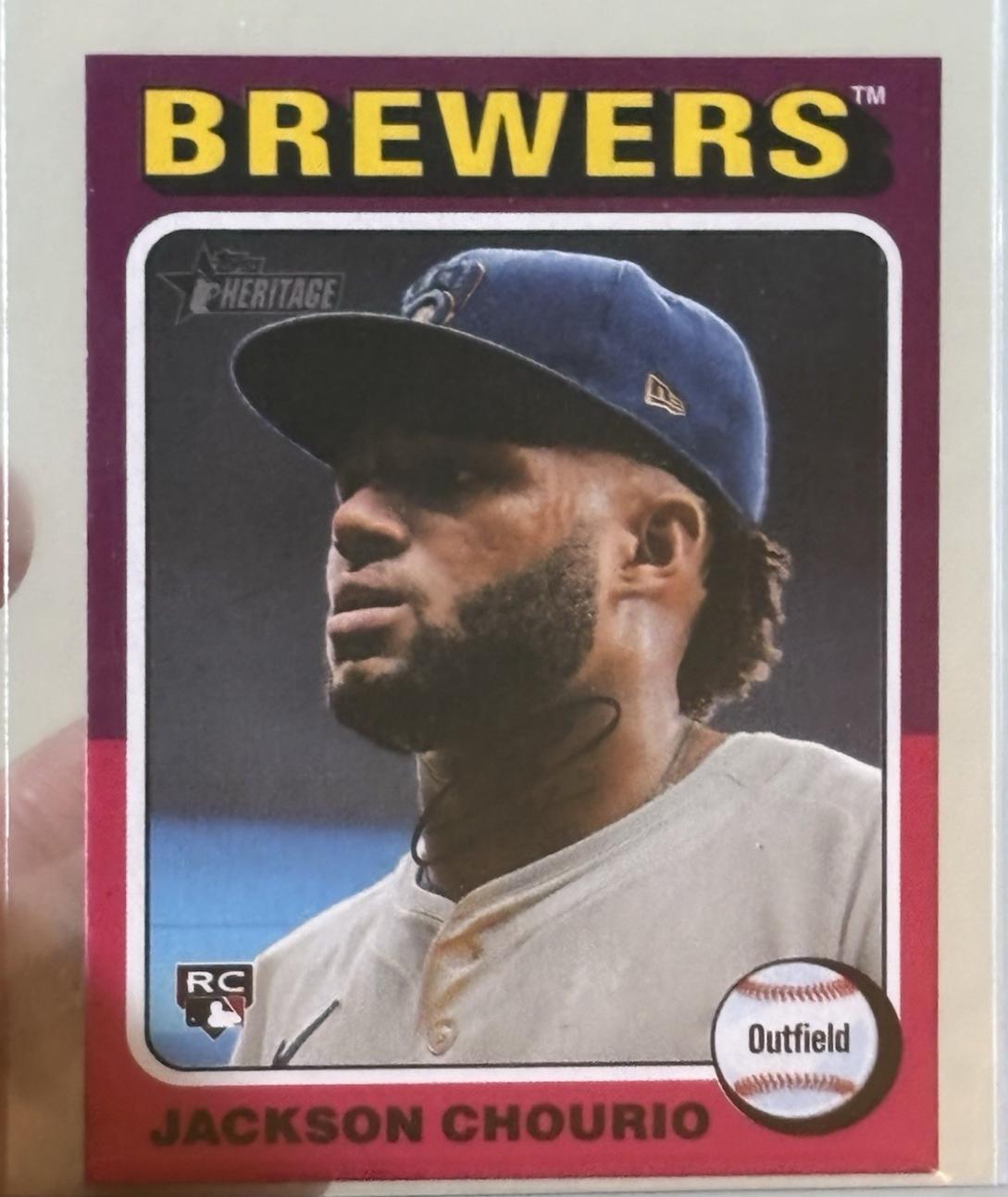 Jackson Chourio #632 Baseball Cards 2024 Topps Heritage Mini