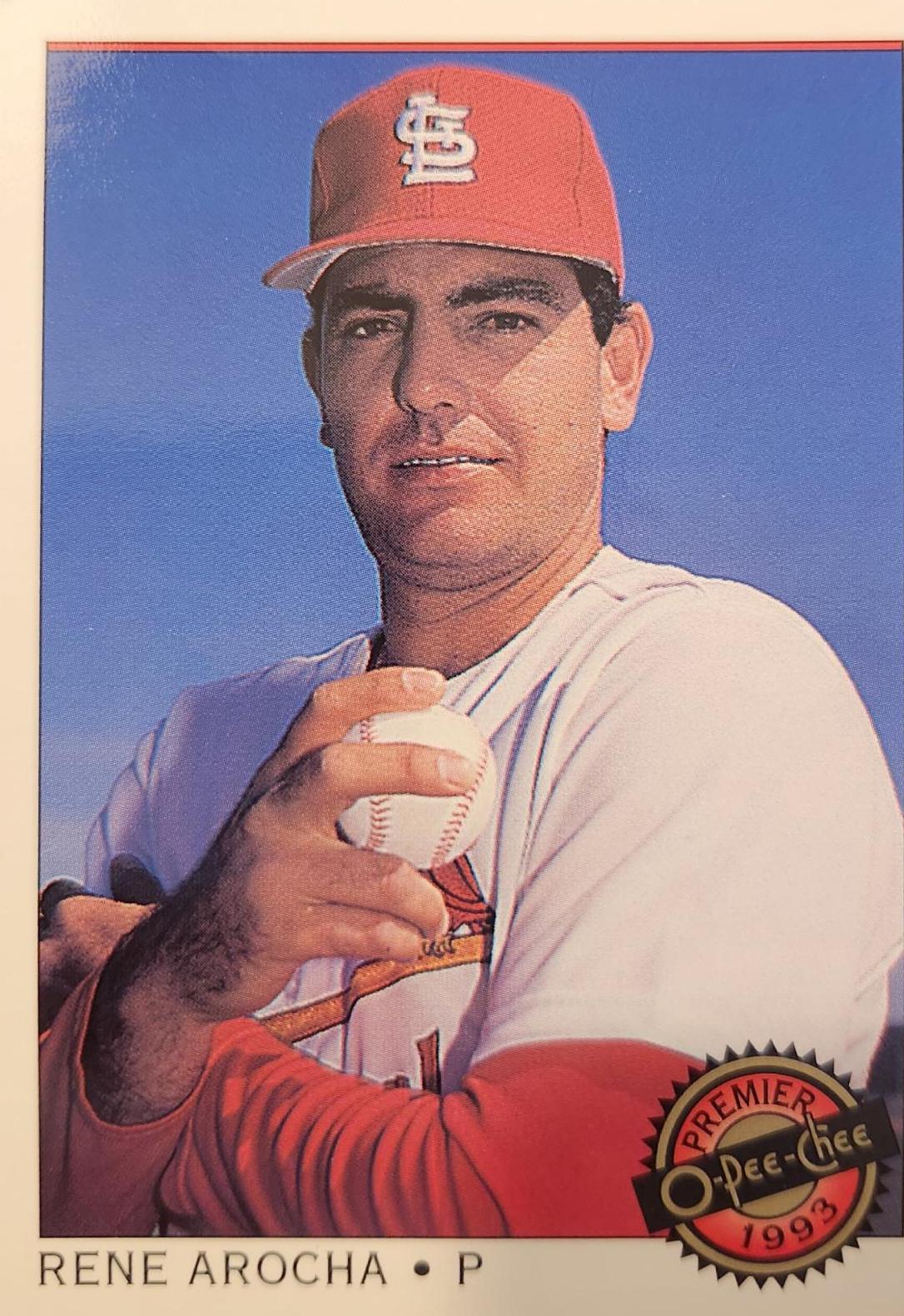 Rene Arocha #6 Baseball Cards 1993 O Pee Chee Premier