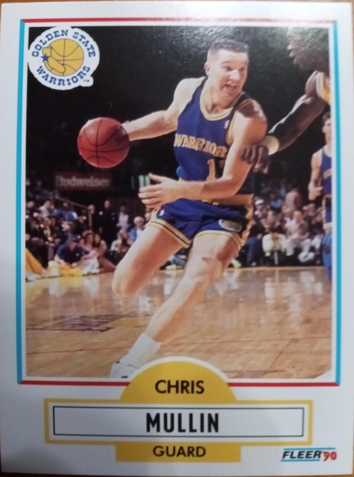Chris Mullin #66 Basketball Cards 1990 Fleer
