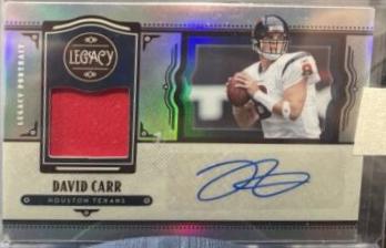David Carr #LPA-DC Football Cards 2021 Panini Legacy Patch Autographs