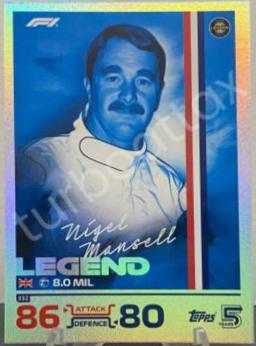 Nigel Mansell #332 Racing Cards 2024 Topps Turbo Attax Formula 1