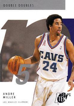 Andre Miller #106 Basketball Cards 2002 Topps Ten