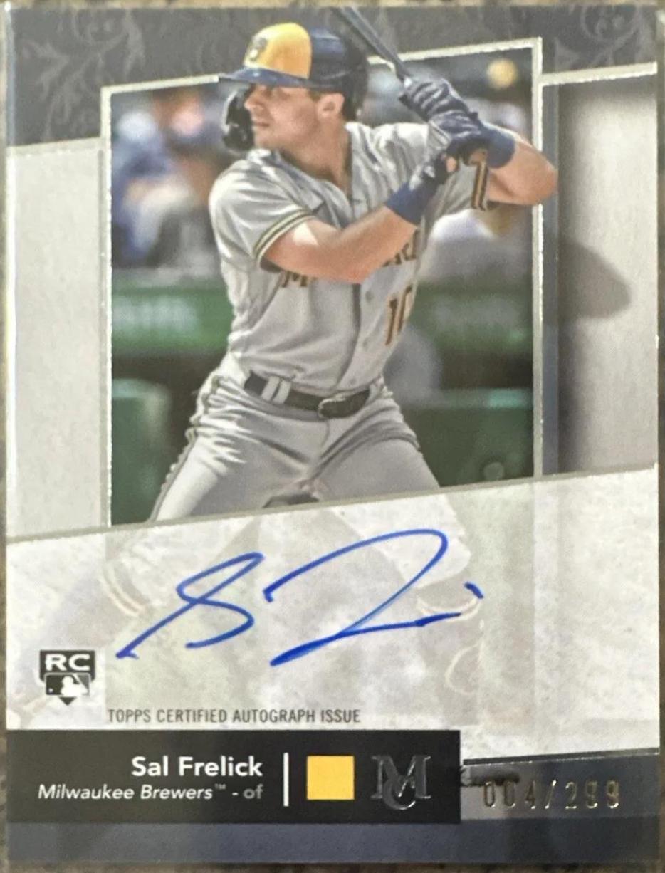 Sal Frelick #AA-SF Baseball Cards 2024 Topps Museum Collection Archival Autograph
