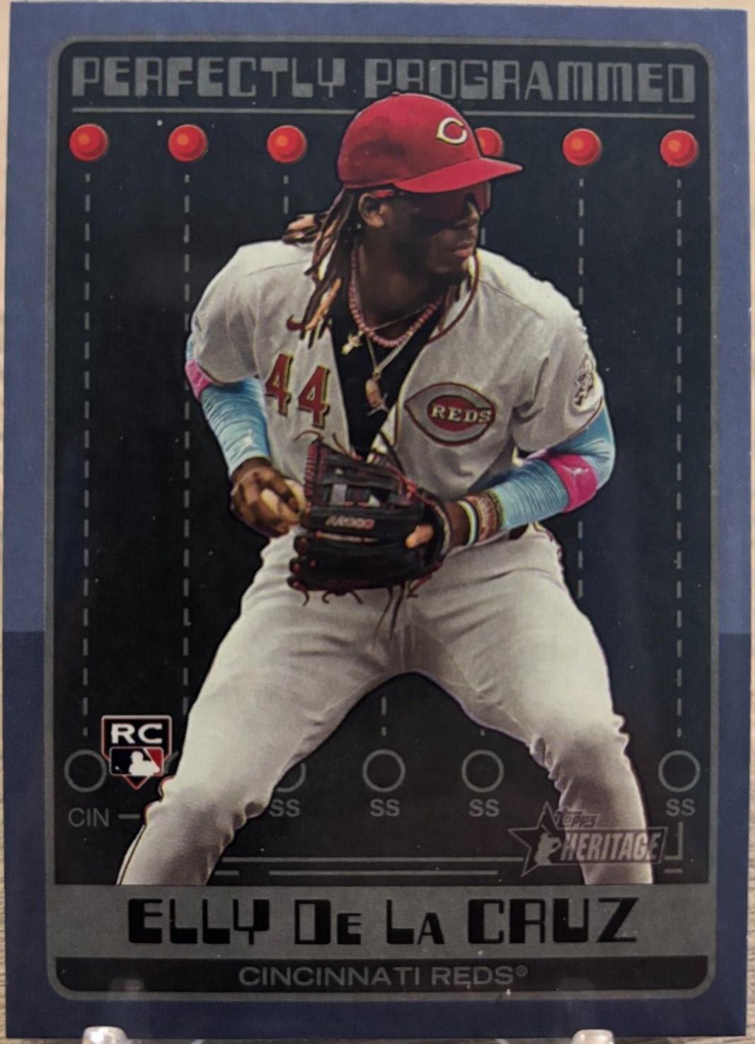 Elly De La Cruz #PP-7 Baseball Cards 2024 Topps Heritage Perfectly Programmed