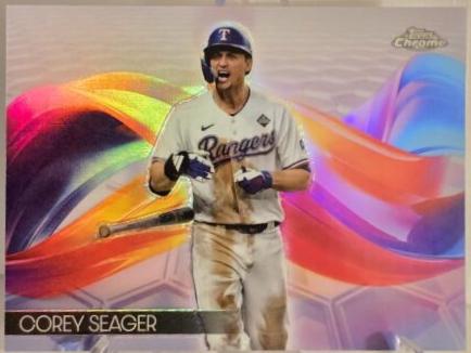 Corey Seager #HX-6 Baseball Cards 2024 Topps Chrome Helix