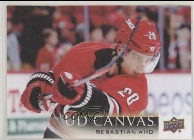 Sebastian Aho #C134 Hockey Cards 2018 Upper Deck Canvas
