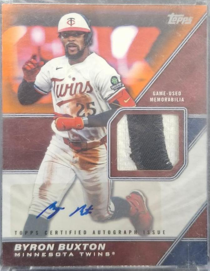 Byron Buxton #MLMU-BB 2026 Topps Update Major League Material Autograph Baseball