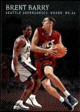 Brent Barry #13 Basketball Cards 1999 Metal