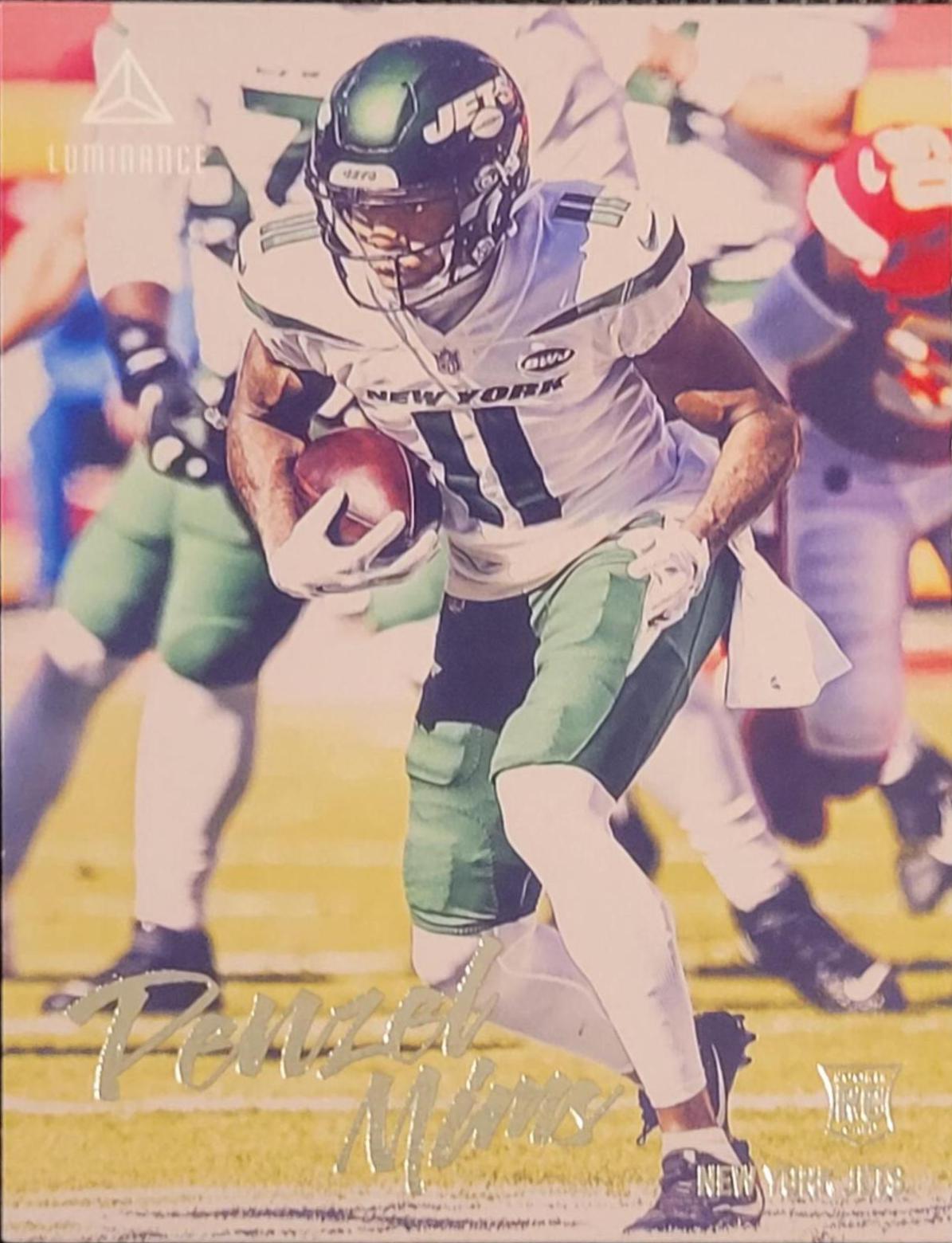 Denzel Mims #224 Football Cards 2020 Panini Chronicles Luminance