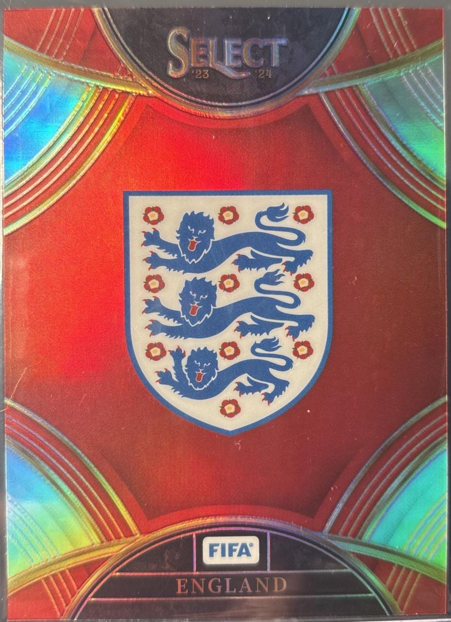 England #12 Soccer Cards 2024 Panini Select FIFA Team Badge
